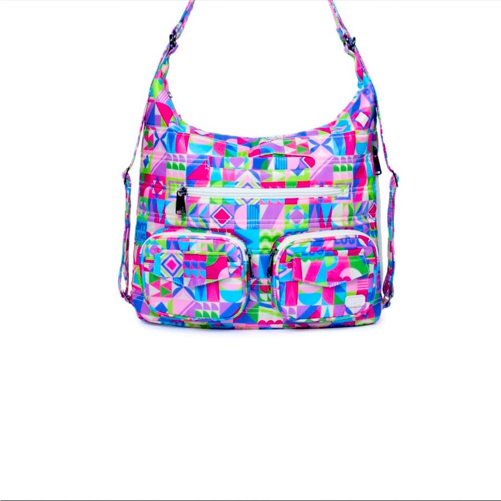 Lug Colorful Geometric Hobo Bag